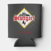 シュトゥットガルトシティドイツレトロスカイラインヴィンテージ 缶クーラー (正面)