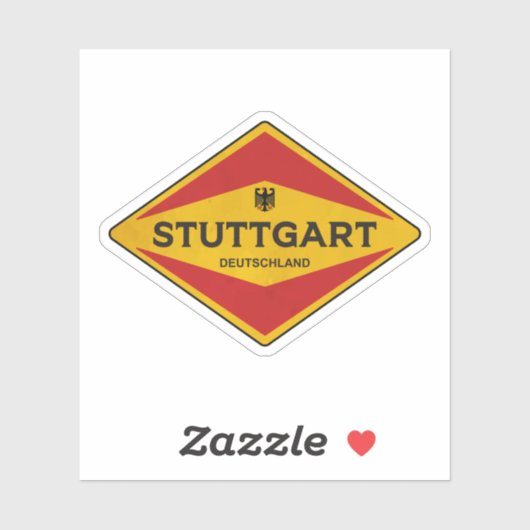 シュトゥットガルトドイツヴィンテージ シール (シート)