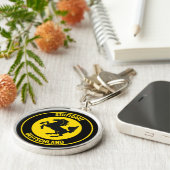 シュトゥットガルトラウンドエンブレム キーホルダー (側面)