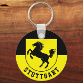 シュトゥットガルト国旗(ドイツ) キーホルダー (正面)