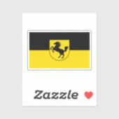 シュトゥットガルト国旗（ドイツ） シール (シート)