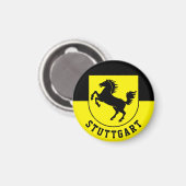シュトゥットガルト国旗(ドイツ) マグネット (正面/裏面)