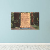 シュトラウスの詩、レッドウッド高速道路 キャンバスプリント (インサイチュ (ウッドフロア))