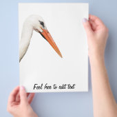 シュトラスブールの象徴 - コウノトリ チラシ (手)