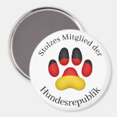 シュトルズMitglied der Hundesrepublikドイツ犬 マグネット (正面/裏面)