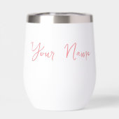 シュドゥフフカップフローラ絶縁ワインタンブラー (背面)