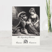 シュナおもしろいーザーカザノヴァ折り畳みグリーティングカード カード (正面)