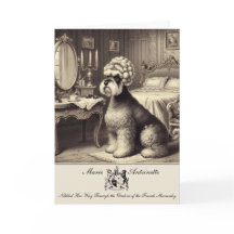 シュナおもしろいーザー折り畳みグリーティングカード