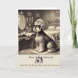 シュナおもしろいーザー折り畳みグリーティングカード カード