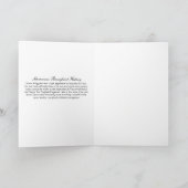 シュナおもしろいーザー歴史折り畳みグリーティングカード カード (内部)