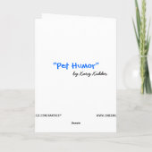 シュナおもしろいーザー誕生日カード カード (裏面)