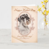 シュナウおもしろいザー・マザーズ・デイ・カード カード (黄色い花)