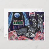 シュナウザお洒落ーズ ポストカード (正面/裏面)