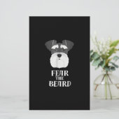 シュナウザーおもしろいーは髭の贈り物を恐れる 便箋 (スタンド正面)