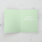 シュナウザーおもしろい空腹の誕生日グリーティングカード カード (内部)