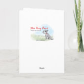 シュナウザーおもしろい誕生日グリーティングカード カード (裏面)