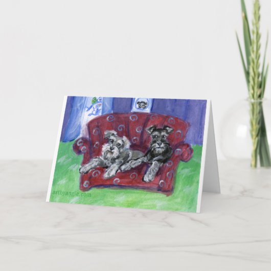 シュナウザーが動く シーズンカード (正面)