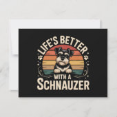 シュナウザーと一緒なら人生はもっと楽しい 招待状 (正面)