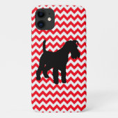 シュナウザーと赤波 Case-Mate iPhoneケース (裏面)