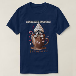 シュナウザーのぬくもりとホットチョコレート Tシャツ