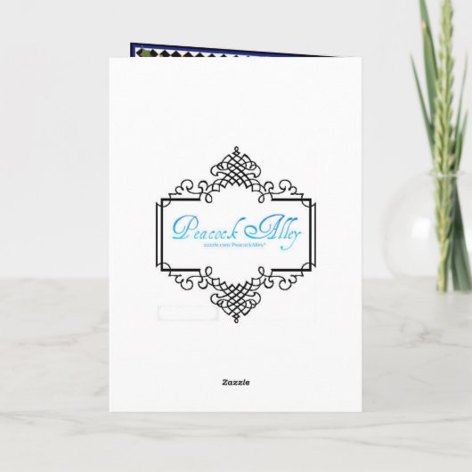 シュナウザーのクリスマス シーズンカード (裏面)