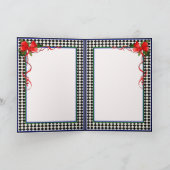 シュナウザーのクリスマス シーズンカード (内部)