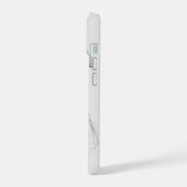 シュナウザーの肖像 鉛筆画 iPhone 15ケース (左側面)