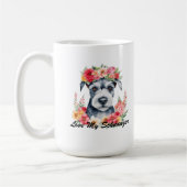 シュナウザーの花束 コーヒーマグカップ (左)