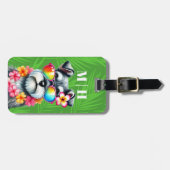 シュナウザーの荷物タグ ラゲッジタグ (正面横)