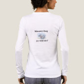 シュナウザーの解剖学 女性用 面白Tシャツ トライブレンドTシャツ (背面)