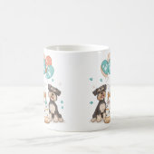 シュナウザーの誕生日おめでとう コーヒーマグカップ (中央)