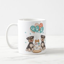 シュナウザーの誕生日おめでとう コーヒーマグカップ