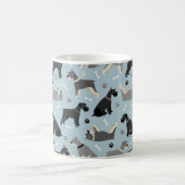 シュナウザーの足と骨 コーヒーマグカップ (中央)