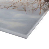 シュナウザーは雪のクリスマスを許す カッティングボード (角)