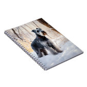 シュナウザーは雪のクリスマスを許す ノートブック (右側)