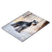 シュナウザーは雪のクリスマスを許す ノートブック (左側)