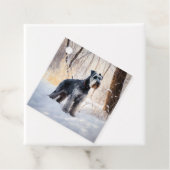 シュナウザーは雪のクリスマスを許す フェイバータグ (インサイチュ)