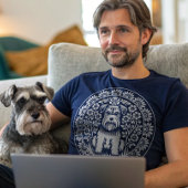 シュナウザーまたはその他のテリアヴィンテージフローラ Tシャツ