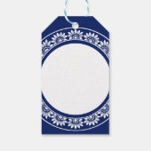 シュナウザーまたはノーフォークテリア魅力的フォークアート ギフトタグ (裏面)