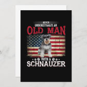 シュナウザーを持つ老人を決して過小評価しない 案内状 (正面/裏面)