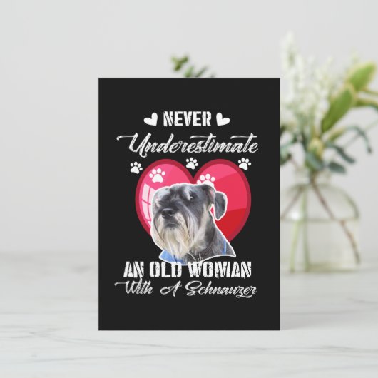 シュナウザーを持つ老婦人を決して過小評価しない 招待状 (スタンド正面)