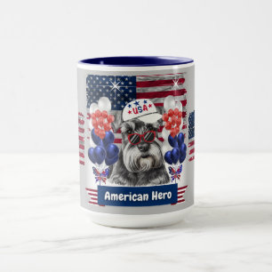 シュナウザーアメリカンヒーローコーヒーマグ マグカップ