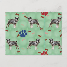 シュナウザーアート ポストカード