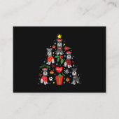 シュナウザークリスマスツリーオーナメントペおもしろいットドッグ 名刺 (正面)