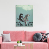 シュナウザータンデム キャンバスプリント (インサイチュ (リビング))