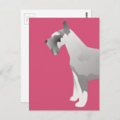 シュナウザーテンプレートの準備がカスタマイズ完了 ポストカード (正面/裏面)