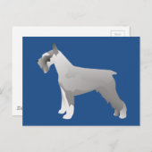 シュナウザーテンプレートの準備がカスタマイズ完了 ポストカード (正面/裏面)