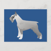 シュナウザーテンプレートの準備がカスタマイズ完了 ポストカード (正面)