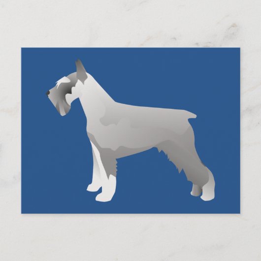 シュナウザーテンプレートの準備がカスタマイズ完了 ポストカード (正面)