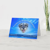 シュナウザートナイダーホリデイカードカルキネスブリッジ カード (裏面)